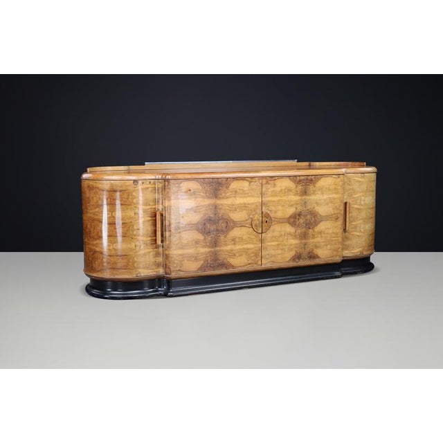Art Deco Credenza in Walnut by Jindřich Halabala for Up Závody, Czechoslovakia, 1930 For Sale - Image 9 of 15