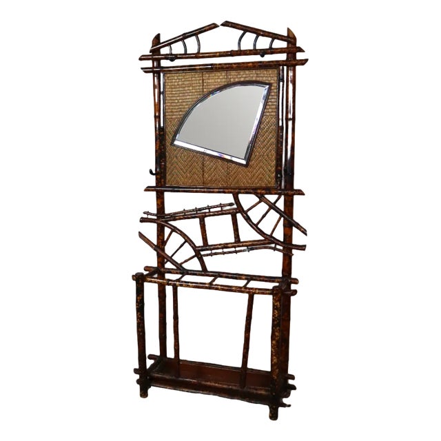Antique Bamboo Hall Stand For Sale