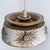 Flat Round Brown Ceramic Pendant Light, Denmark, 1970 For Sale - Image 9 of 17