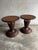 Wood Art Nouveau Side Tables with Woven Top, 1890s, Set of 2 For Sale - Image 7 of 7