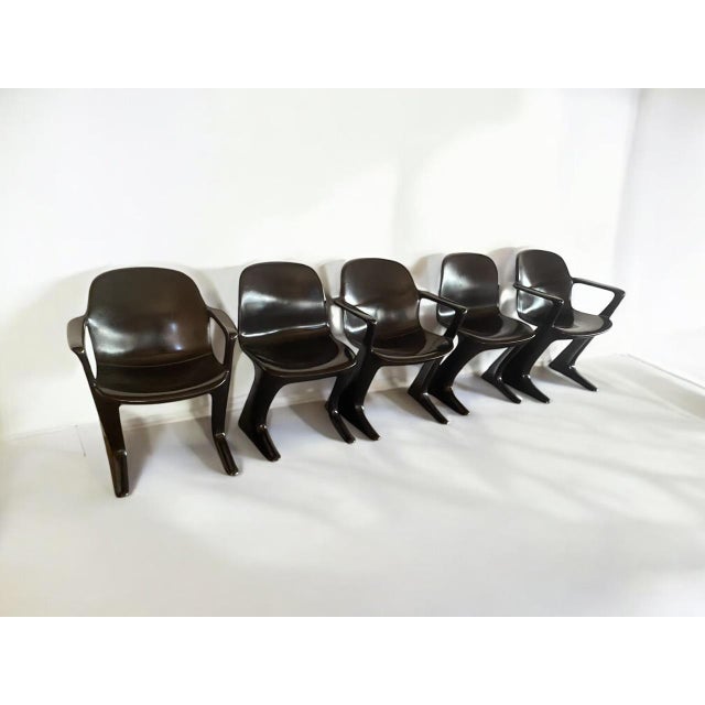 Vintage Kangaroo Chairs by Ernst Moeckl & Siegfried Mehl for Horn Collection, 1960s, Set of 5 For Sale - Image 14 of 18