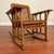 Mid 20th Century Vintage Oak & Cane Mission Style Rocking Chair With New Leather Cushions For Sale - Image 5 of 18