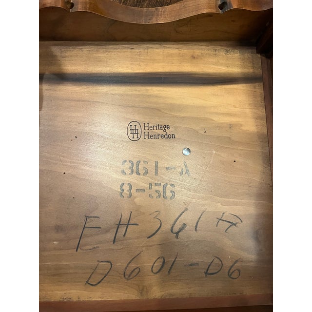 Mid 20th Century Heritage Henredon French Provincial Accent Side Table For Sale - Image 11 of 12