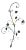 Wrought Iron Floral Garden Wall Decor For Sale
