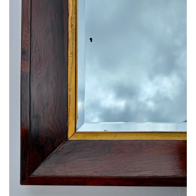 Brown English Edwardian Rosewood Wall Mirror With Carved Frame, Circa 1901 For Sale - Image 8 of 15