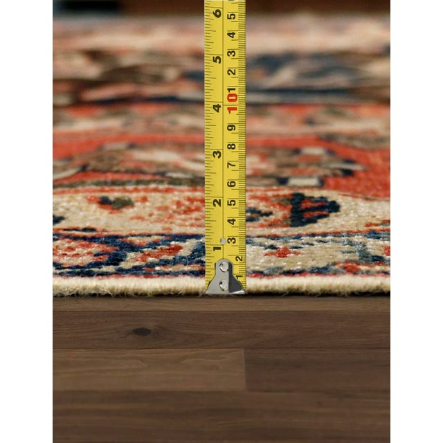 1910s Antique Ziegler Sul Black/Rose Area Rug-11' 4" X 15' 3" For Sale In New York - Image 6 of 7