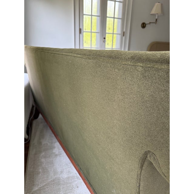 Victorian Late 20th Century Ralph Lauren American Victorian Velvet Sofa For Sale - Image 3 of 5