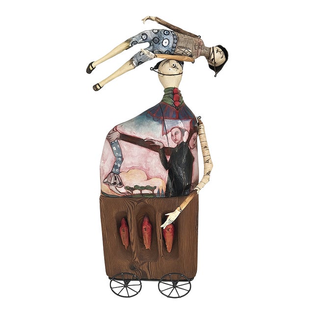 Mixed Media Art Doll by Robin and John Gumaelius For Sale