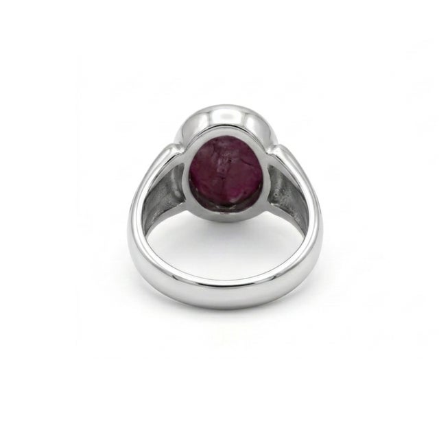Not Yet Made - Made To Order Natural Star Ruby Ring. Star Ruby Unisex Signet Ring Us 7 For Sale - Image 5 of 5