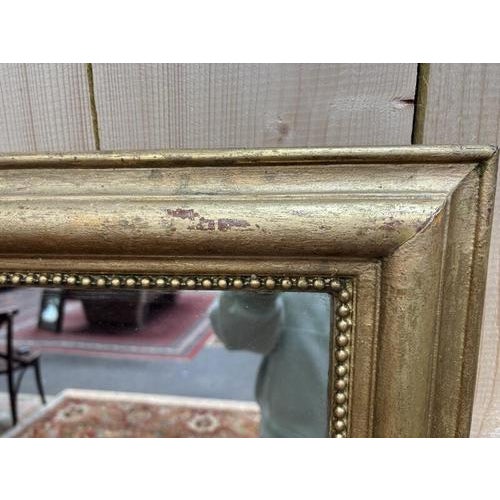 Gold Louis XVI Gilded Gold Mirror For Sale - Image 8 of 9