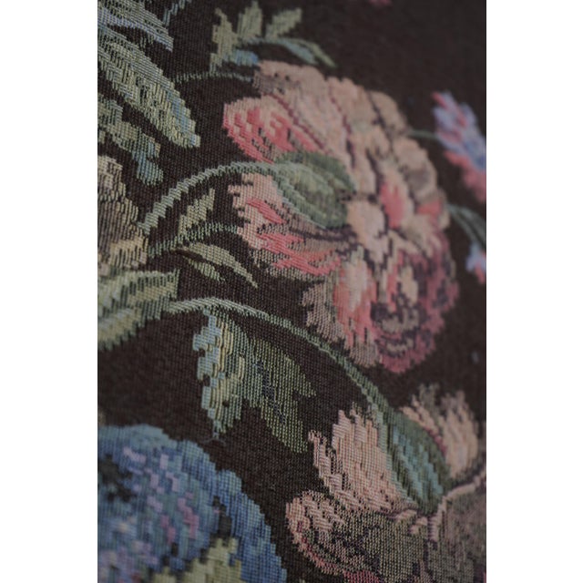 Pair Irish Framed Floral Tapestry Art For Sale - Image 10 of 14