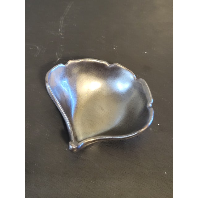 2020s Crate & Barrel Ginkgo Leaf Trinket Dish For Sale - Image 5 of 9