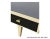 Mid-Century Modern McM/Retro Coffee Table and Matching End Tables in Navy and Light Raw Wood - Set of 3 For Sale - Image 3 of 5