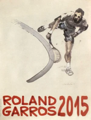 2015 Du Zhenjun Roland Garros Poster