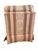 1990s Ethan Allen Rose & Cream Striped Damask-Style Skirted Slipper Chair For Sale In Las Vegas - Image 6 of 15