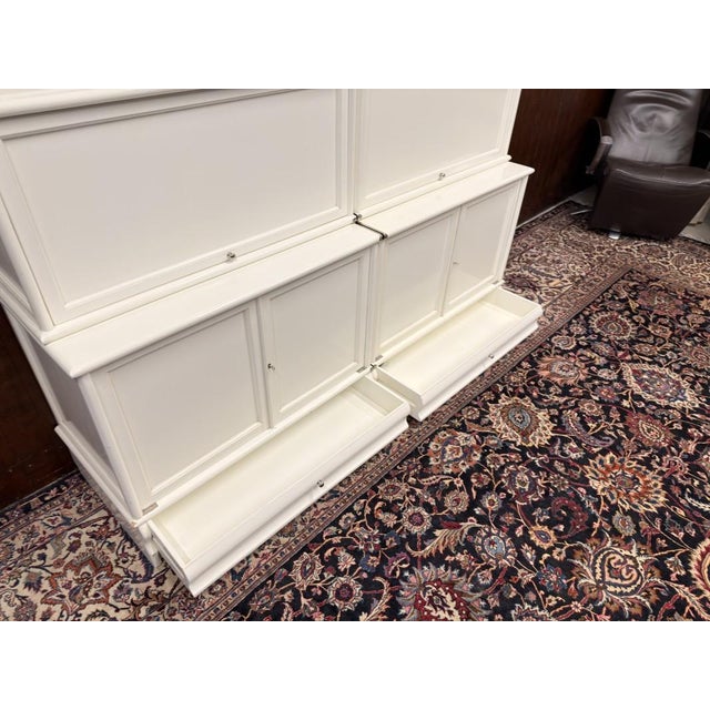 Low English White Bookcase from Globe Wernicke For Sale - Image 17 of 18