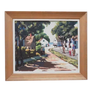 Harrison Cady Landscape Oil Painting Mid Century Modern Rockport Ma