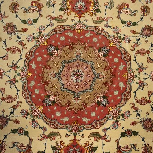 Antique Tabriz Rug in Cotton and Wool For Sale - Image 4 of 8