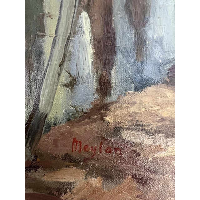 Modern Henry Meylan, Petit chemin de campagne, Oil on Canvas For Sale - Image 3 of 12