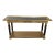 Late 20th Century Brass & Black Glass Console Table Attributed to Mastercraft For Sale