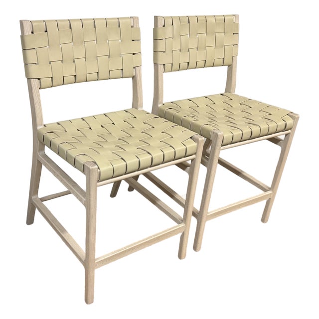 Williams-Sonoma Stratton Counter Stools, Pair For Sale