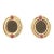 late 20th Century Pair of 14k Gold Ancient Coin With Rubies Earrings For Sale