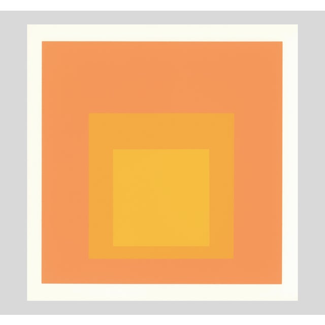 Original "Homage to the Square" serigraph (screenprint) "Tenuous", printed in 1968 by Siebdruck-Atelier Herbert Geier,...