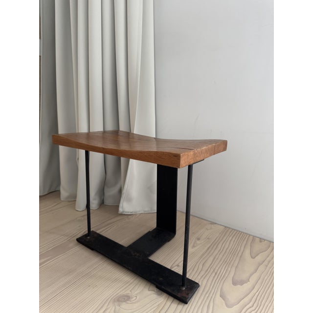 Vintage Stool by Pierre Chareau for Ecart International, 1990 For Sale - Image 4 of 18