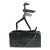 J. James Akston, KInetic Bronze Expressionist Sculpture Skier or Surfer Modernist Sporting Figure, c.1960's For Sale