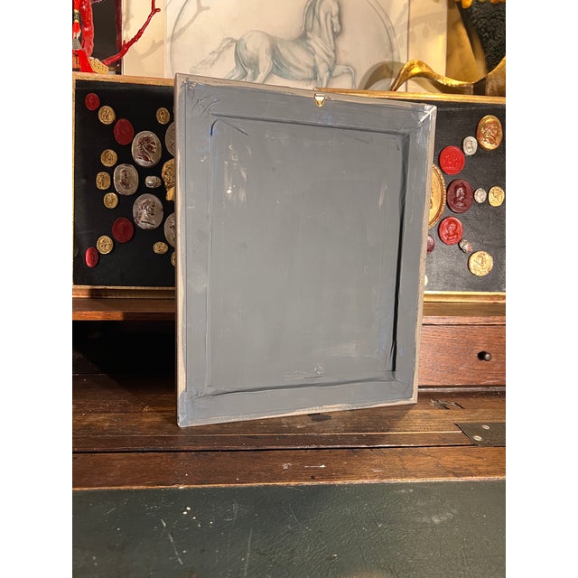 17th Century Engraving Displayed in Fine Mated, Gilt and Painted Frame For Sale - Image 10 of 12