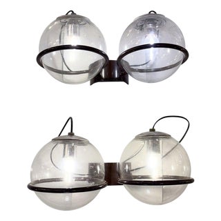 Mid-Century Modern Wall Lights by Gino Sarfatti, 1960s, Set of 2 For Sale