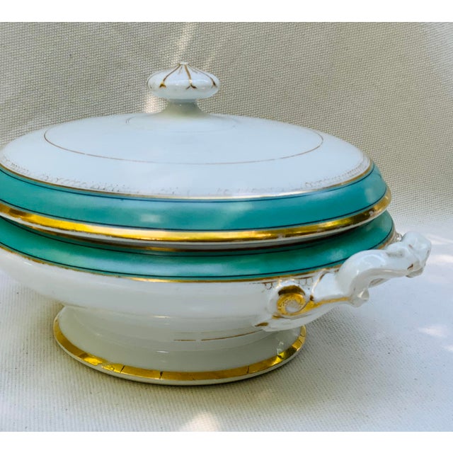 Mid 19th Century French 19th Porcelain Soup Tureen For Sale - Image 5 of 18