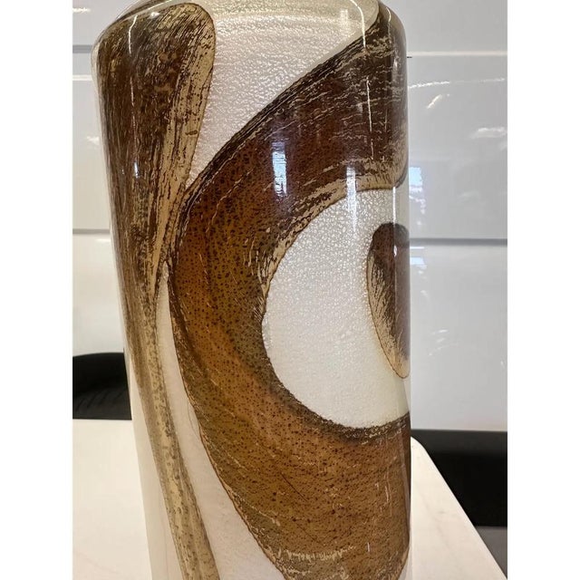 Early 21st Century Gold and Amber Murano Glass Table Lamps by Simoeng, Set of 2 For Sale - Image 5 of 9