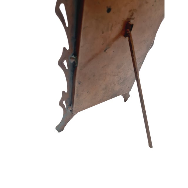 Copper Art Nouveau Tin Frame, France, 1950s For Sale - Image 8 of 14