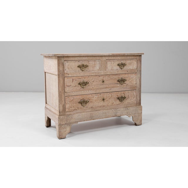 Wood 1900s French Louis XVI Oak Chest of Drawers For Sale - Image 7 of 18