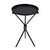 Black Lucca 14 in. W Round Aluminum and Iron Side Table with Tripod Shaped Base, Metalworks For Sale - Image 8 of 8