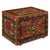 Wood Oriental Red Painted Wooden Box, 1940s For Sale - Image 7 of 7