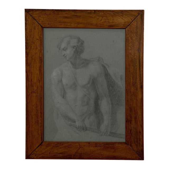 Academic Sketch of a Warrior, Italy Circa 1800 For Sale