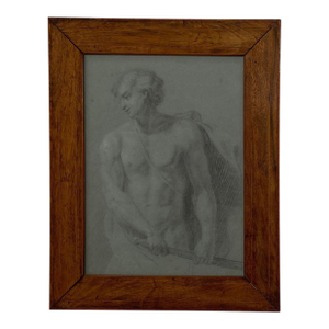 Academic Sketch of a Warrior, Italy Circa 1800