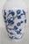 Mid-Century Modern Anchor Hocking Blue Birds Cherry Blossoms Milk Glass Vase For Sale - Image 3 of 12