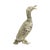 Nice vintage duck or goose statue, sculpture made of silver-colored metal, entirely in the style of Mauro Manetti,...