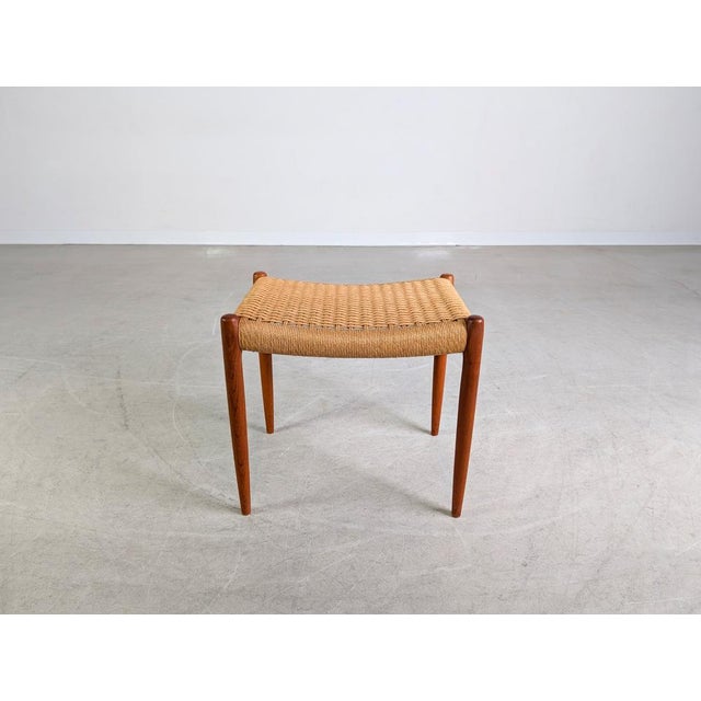 Mid-Century Modern Danish Model 80 Stool in Teak by Niels O Møller for J.L. Møller For Sale - Image 3 of 10