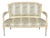 French Louis XVI Style Paint Decorated Settee For Sale