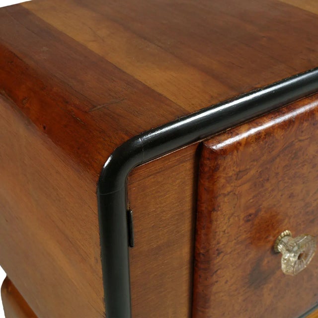 Wood Art Deco Burl Walnut Bar Cabinet by Guglielmo Urlich for Meroni & Fossati, 1930s For Sale - Image 7 of 17