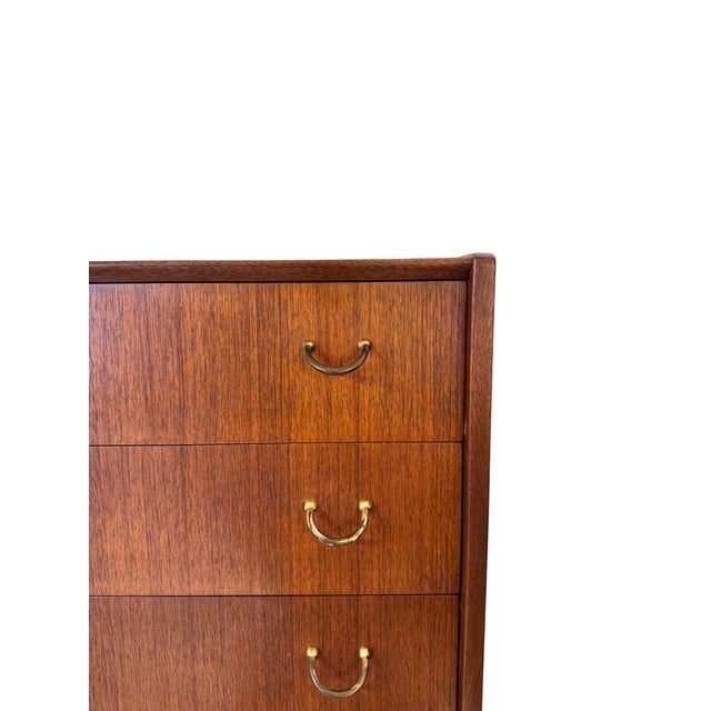 Wood Tola Tall Boy Chest of Drawers in Mahogany by Victor Wilkinson for G-Plan, 1966 For Sale - Image 7 of 11