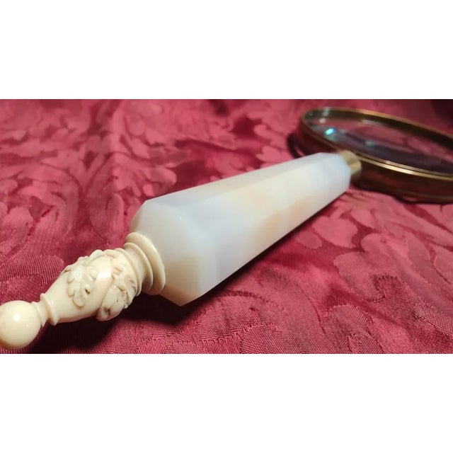 Agate Magnifying Glass, 1950 For Sale - Image 9 of 13