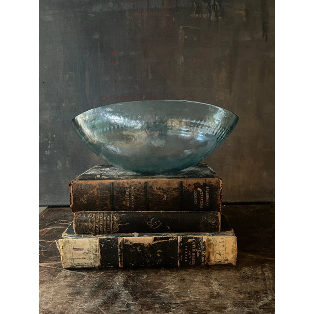 Stunning blue Murano glass bowl epitomizes the beauty that only comes with Murano glass. Hand crafted with detail,...