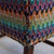 Blue Vintage Wingback Armchair With Custom Hamilton Upholstery For Sale - Image 8 of 12