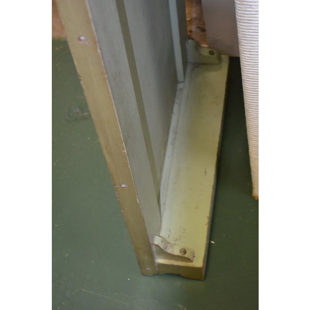 1950s Vintage Green Wooden Asian / Chinoiserie Dining Table with 3 Leaves For Sale - Image 9 of 13