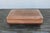 Ralph Lauren Oversized Vintage Ralph Lauren Tan Leather & Wood Ottoman With Bun Feet For Sale - Image 4 of 18